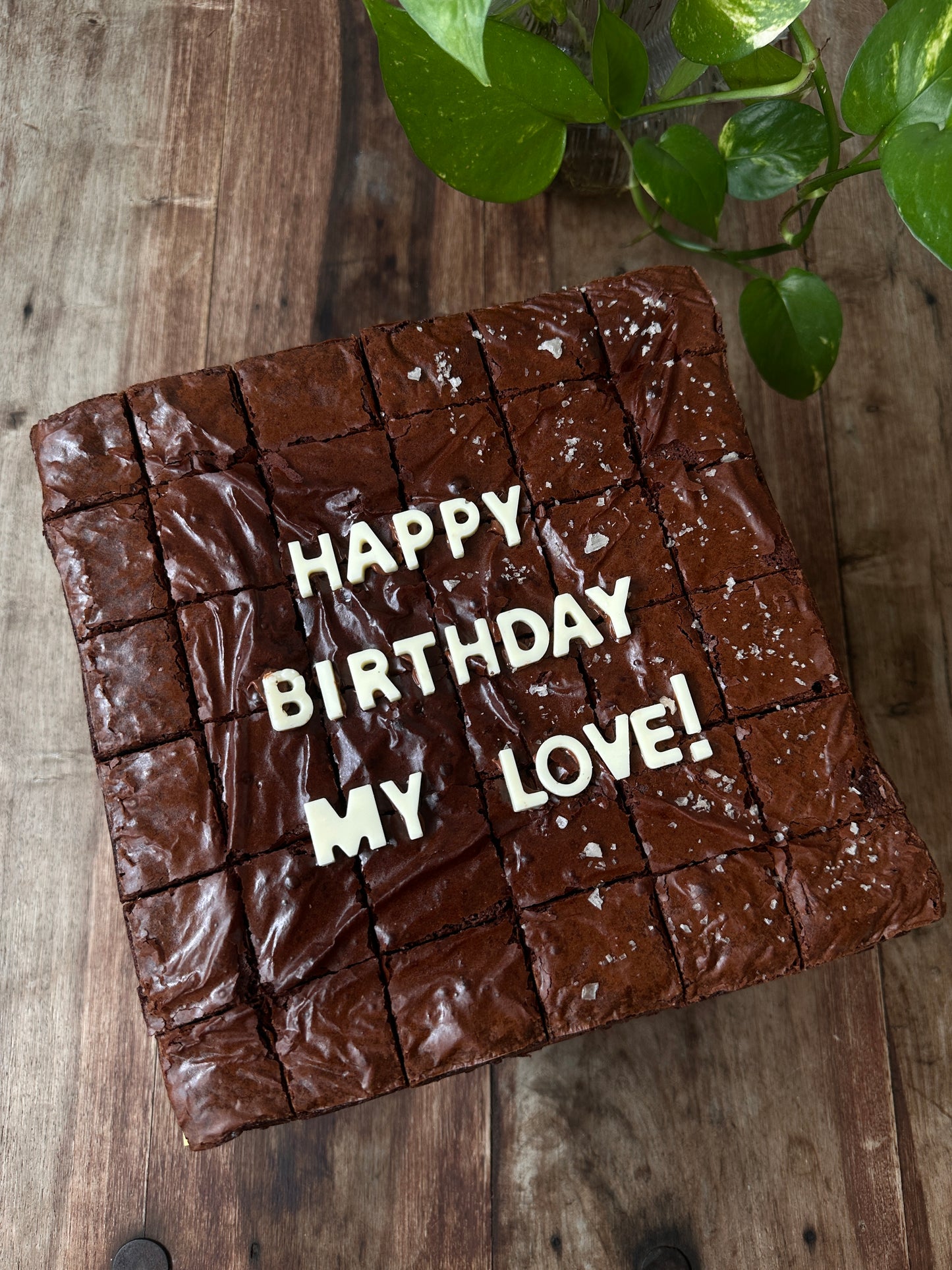 Brownies with wordings