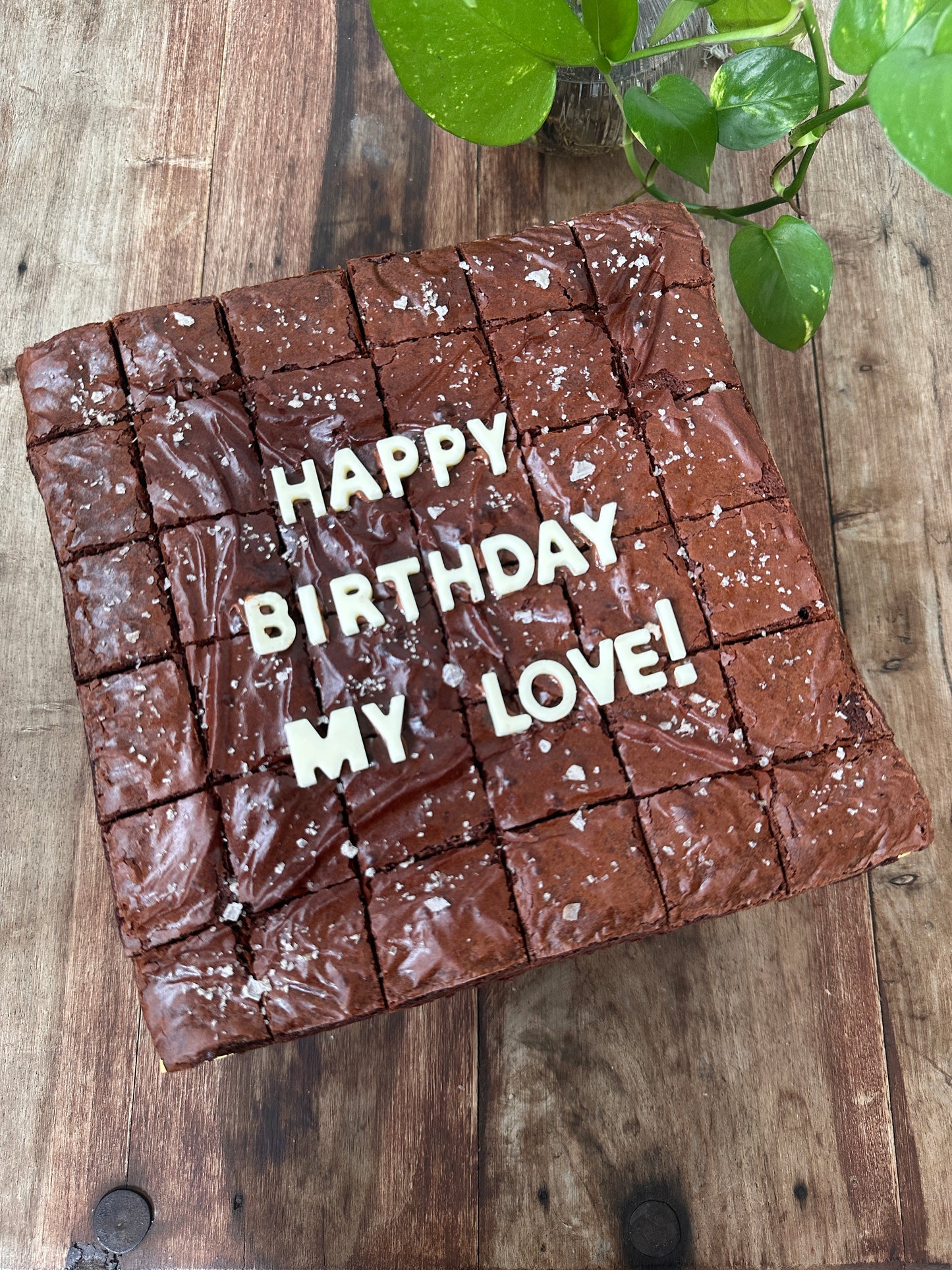 Brownies with wordings