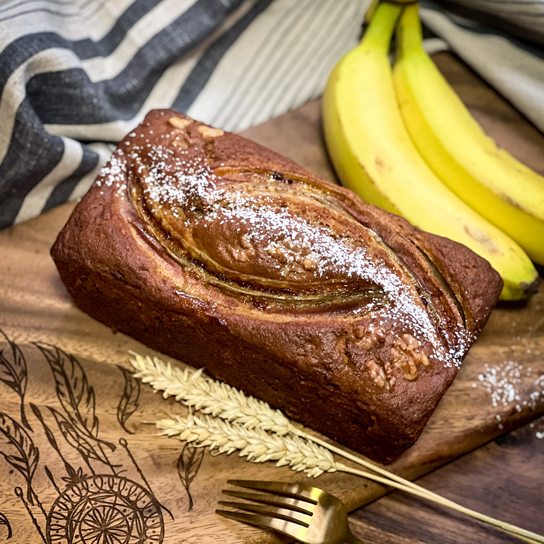 Banana Chocolate Walnut Loaf