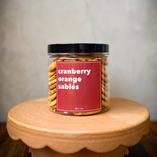 Cranberry Orange Sablés