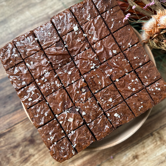 Flaked Sea Salt Brownies